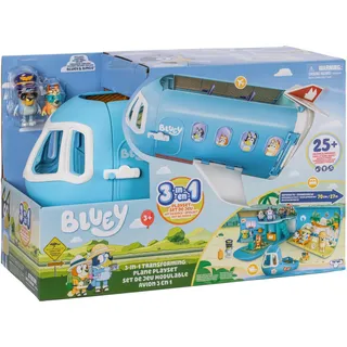 Moose Bluey 3-in-1 Flugzeug-Spielset 15-tlg.