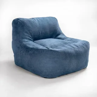 Vercart Einzelsofa 4361 , Blau , Textil , 90x38x92 cm , Wohnzimmer, Sofas & Couches, Sofas