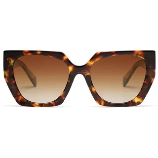 SOJOS Retro Cateye Verspiegelte Sonnenbrille SJ2205 | UV400 Schutz Groß Eckig Polarisiert Damen Vintage Katzenauge