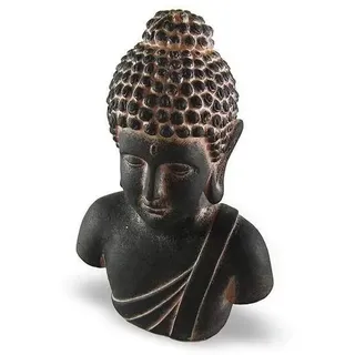 lachineuse – Kerze in Form Einer Buddha-Büste – Dekorative Statuette aus Wachs – Schwarz – 17,5 x 10,5 x 7 cm – Zen-Atmosphäre – Geschenkidee China Asien