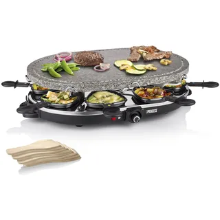 Princess Raclette-Grill für bis zu 8 Personen Steingrillplatte 43 x 30 cm 1200 W