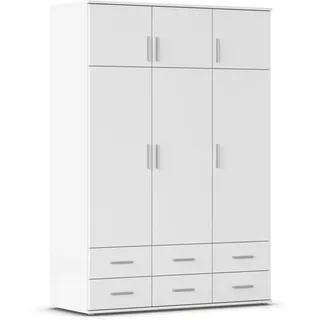 Rauch Drehtürenschrank Kemi 136 x 194 x 53 cm Weiß