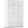 Drehtürenschrank Kemi 136 x 194 x 53 cm Weiß