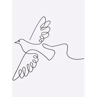 Wanddekoobjekt HEINE HOME, schwarz, B:50cm H:50cm T:0,5cm, Wanddekoobjekte, Wanddekoobjekt