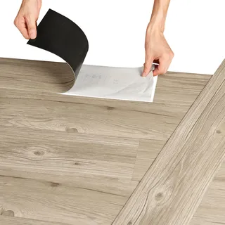 neu.holz Vinylboden Vanola Laminat Selbstklebend rutschfest Antiallergen Bodenbelag PVC-Platten 0,975 m2 Italian Oak