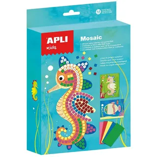APLI Kinder 13911 Sea World Schaumstoff-Mosaik-Set, 4-teilig