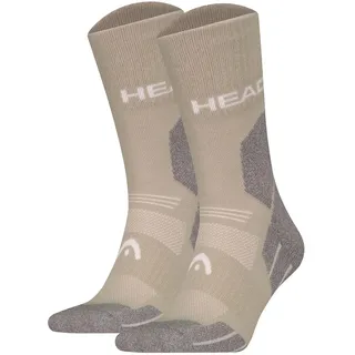 Head Kurzsocken "Socken Hiking All Climates Crew 2P 2er Pack", taupe