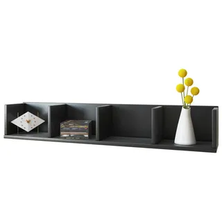 VCM Honsa Wandregal 97 x 17 x 15 cm Schwarz