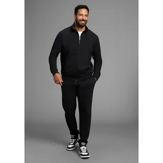 Sweatanzug MAN'S WORLD PLUS "Jogginganzug", Herren, Gr. 4XL, schwarz, Sweatware, Obermaterial: 60% Baumwolle, 40% Polyester, unifarben, normal, Sportanzüge Sweatanzug, für Sport und Freizeit auch in Grosse Größen