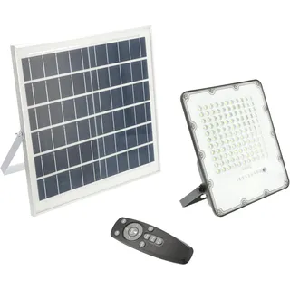 Gtv Solar-LED-Strahler 150 W IP65 inkl. Solarpanel und Fernbedienung Schwarz