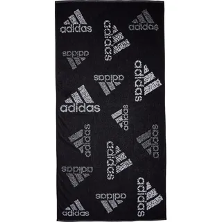 Adidas Branded Must-Have (100% Baumwolle) schwarz/weiss 50x100cm