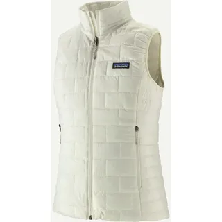 Women Nano Puff Vest ärmellose Weste Damen weiß M