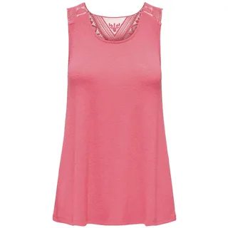 ONLY Damen Onlmarna Crochet Tank JRS Top, Rosa, XS EU