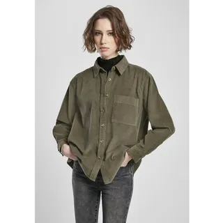 Urban Classics Corduroy Oversized Hemd - Olive - L
