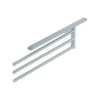 Ausziehbar, eloxiertes Aluminium, 3 Stangen Handtuchhalter