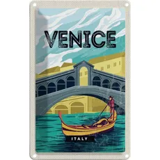 Blechschild 20x30 cm - Venica Italy malerisches Foto