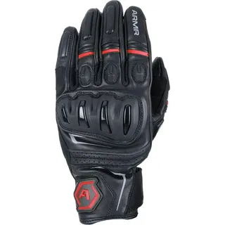 ARMR Raiden 3.0 Lederhandschuhe - Black / Red - XL
