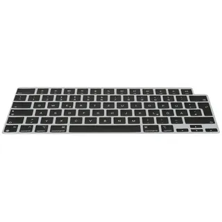 kwmobile Silikon Tastaturschutz für Apple MacBook Air 15 2023 M2 (A2941) - QWERTZ Keyboard Cover Abdeckung - Schwarz