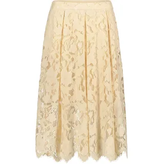 Midirock VERA MONT "Spitzenrock mit Taschen", Damen, Gr. 44, beige (champagne sorbet), Einsatz: 61% Polyamid PA. 25% Baumwolle CO. 14% Polyester PES., Röcke Midirock