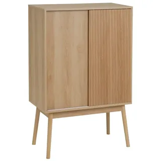 Barschrank mit 2 Türen aus PB in Natur