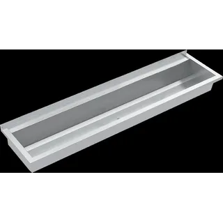 KWC Waschrinne PLANOX, Edelstahl V2A, 1800x210x442mm, Wandmontage, Ablauf mittig, 1 Stk. - Weiß