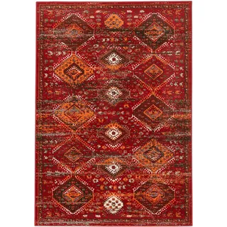 Pergamon Designer Teppich Pop-Vintage Orient Modern , Terracotta , Textil , 140x200 cm , Teppiche und Böden, Teppiche, Vintageteppiche