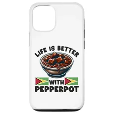 Hülle für iPhone 13 Pro Guyana Food Pepperpot, Flagge Guyanas, Herren und Damen, Heritage