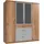 Drehtürenschrank Click 180 x 199 x 58 cm Grau