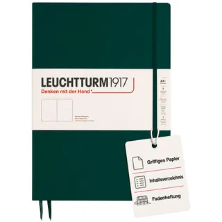 Leuchtturm1917 Notizbuch Master Slim A4 liniert Grün
