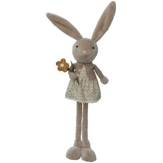 Dekohase , Braun, Gelb, Beige , Metall, Textil , Uni , Hase , 28x132x20 cm , Bsci , Kunsthandwerk, zum Stellen, handgemacht , Dekoration, Dekofiguren & Skulpturen, Dekotiere