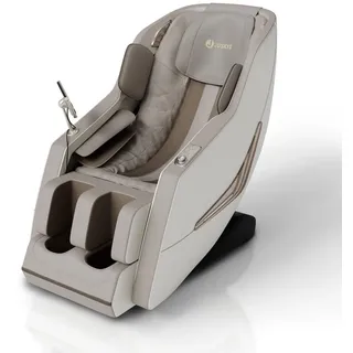 Juskys Massagesessel Paros Textil 74 x 113 x 170 cm Beige elektrisch