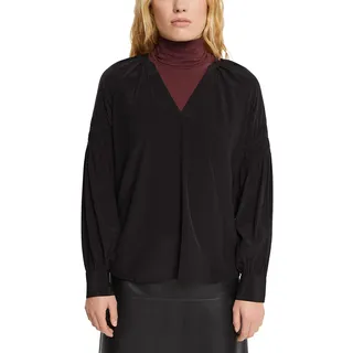 ESPRIT Damen 112EE1F315 Bluse, 001/BLACK, L