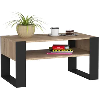 Akord Couchtisch Domi Schwarz Eiche 92 x 45 x 53 cm