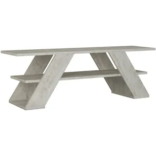 Livetastic Phonotisch Grauweiß Holzwerkstoff 120 x 33,5 x 40 cm