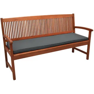 Beautissu Bankauflage 100 x 48 x 5 cm grau 1 St.