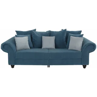 Home Affaire "King Henry Mega Sofa, viel Platz, Breite 242cm, Federkern", in legerer Polsterung und vielen losen Kissen,
