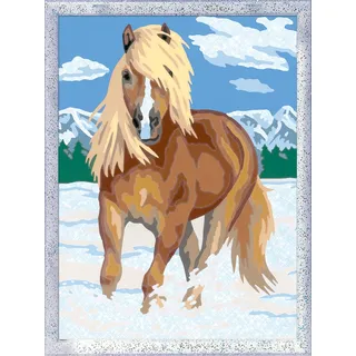 Ravensburger 28780 - Malen nach Zahlen Pferde, Haflinger im Schnee