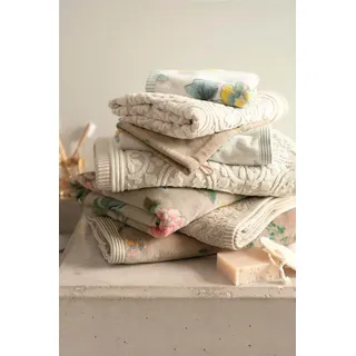 Pip Studio Les Fleurs Duschtuch 70 x 140 cm white