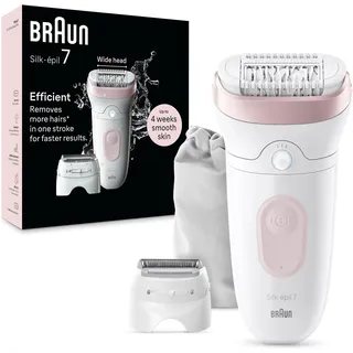 Braun Silk-épil 7 7-030 Weiß/Flamingorosa
