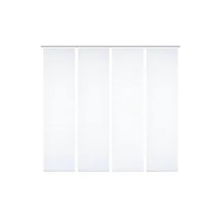 home in green Schiebegardine ROMOLUS Paneelwagen 4 Stk. tlg. SET DIGITALDRUCK,BAMBUSOPTIK RECYCELT, weiß ¦ Synthetik ¦ Maße (cm): B: 60 H: 245