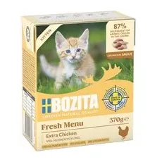 24 x 370 g Pui în sos Kitten Bozita Tetra Hrană umedă pentru pisici