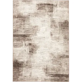 Kayoom Visionary 127 Kurzflorteppich 120 x 170 cm Beige/Braun
