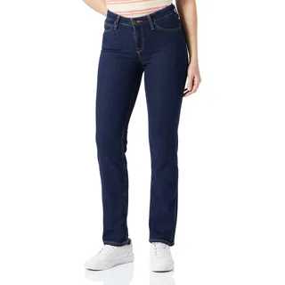 Lee Damen Marion Straight Jeans, SOLID Blue, 34W / 33L