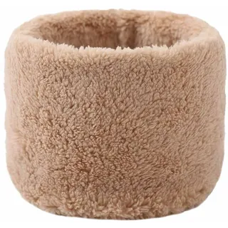SHTGOI Plüsch Schlauchschal Dick Winterschal mit Fleece Unisex Nackenwärmer Breite Gehörschutz Halsschlauch Flauschig Loop Schal Rundschal für Männer und Frauen im Winter zu verhindern Khaki