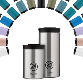 24BOTTLES Travel Tumbler - Trinkflasche 600ml, Thermos Kaffee Tee Getränke, Thermosflasche 6hHot/24hCold, Wasserflasche 100% Versiegeltem Deckel, Umweltfreundliche Trinkflasche Edelstahl, Lush