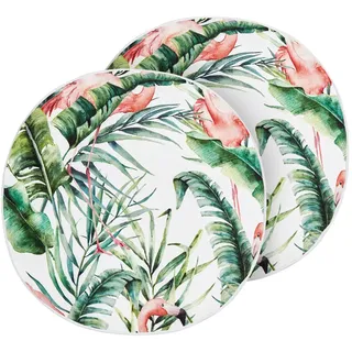 Beliani Dekokissen Ellera 40 x 40 cm Mehrfarbig