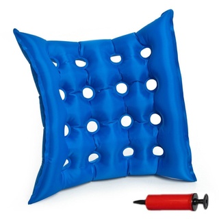 SZETOSY Goodchanceuk Medizinische aufblasbare Matratze – Mobilität, aufblasbares Kissen, 40 x 40 cm, PVC, Anti-Dekubitus, Luftsitzmatte für längeres Sitzen – Rollstuhl mit kostenloser Pumpe, Blau