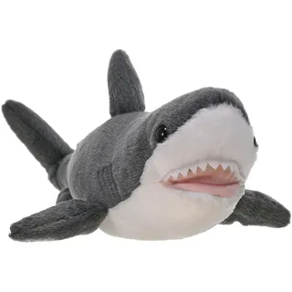 Wild Republic Cuddlekins Plüsch Weißer Hai 27 cm Grau