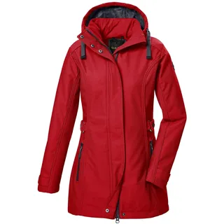 G.I.G.A. DX Damen Softshell Parka/Softshelljacke mit abzippbarer Kapuze GW 22 WMN SFTSHLL PRK, tiefrot, 36,