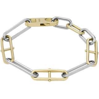 Fossil Heritage D-Link Armband Edelstahl Bicolor Gold 19,5 cm